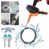 Set Pipe Unclogger Kit Electric Drill Operation Kitchen Bathroom Shower Floor Drains