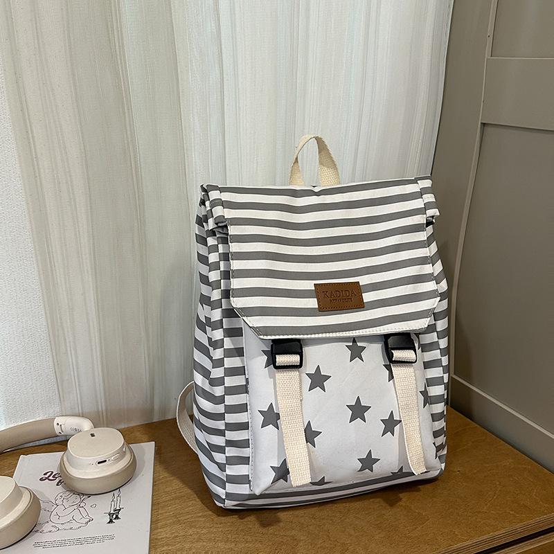 New Summer Backpack Women's Simple American College Style Student Schoolbag Women's Fashion Versatile Travel Commute