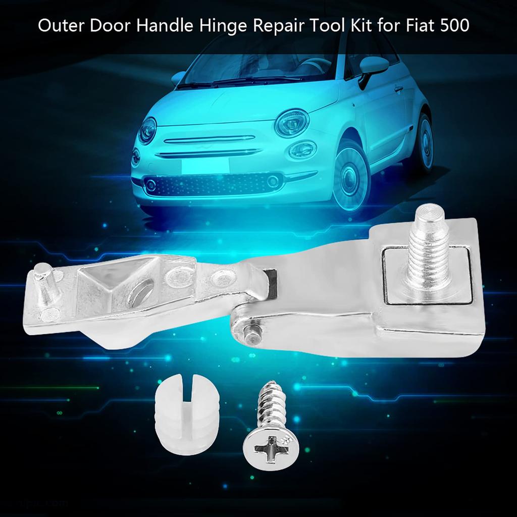 Fiat 500 Door Handle Hinge, Chrome Metal Auto Outer Door Handle Hinge Repair Tool