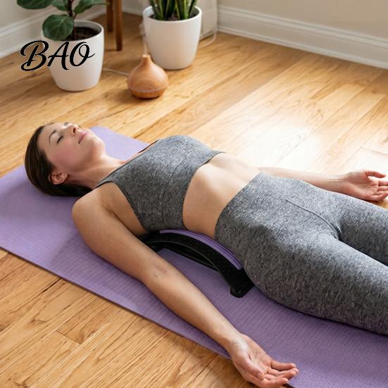 Spine Decompression Massager Lumbar Stretcher Back Stretcher, Adjustable Lower Pain Relief with Magnetic Therapy Relaxation Tool & Massage Points,