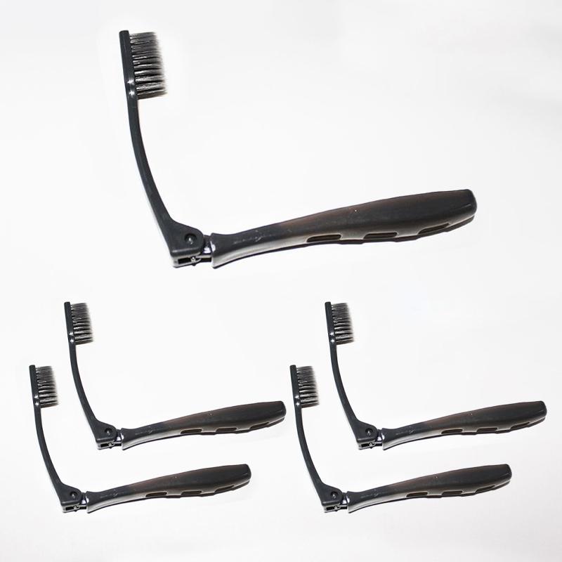 3/5/10Pcs Hygiene Oral Portable Disposable Foldable Travel Folding Bamboo Charcoal Toothbrush