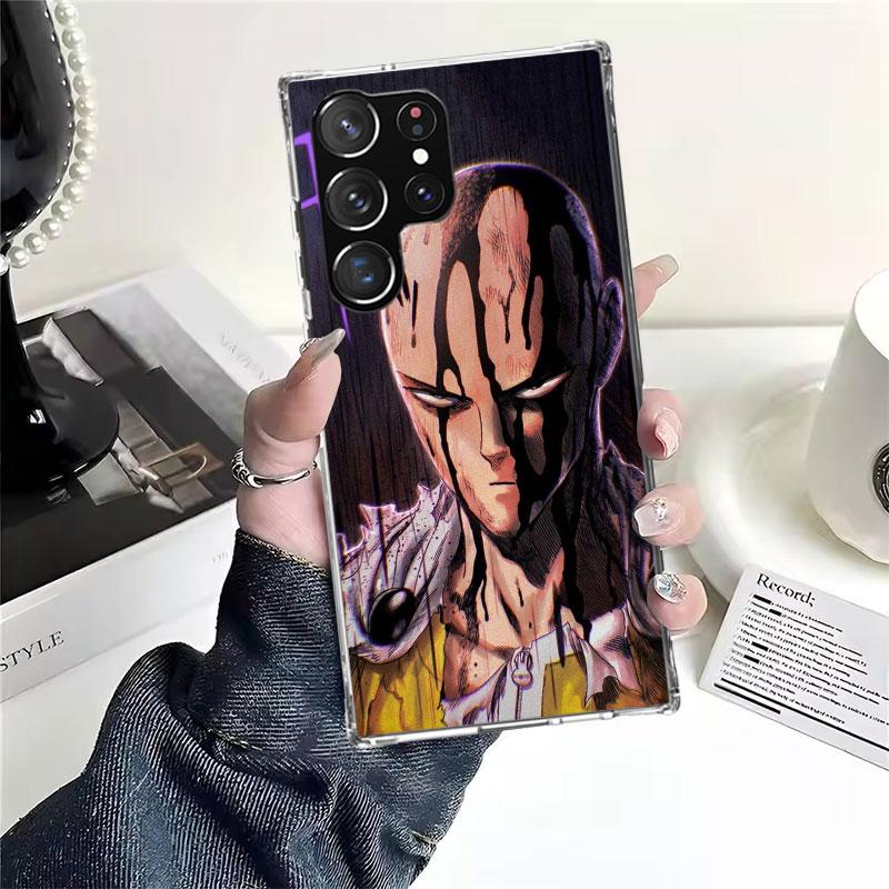 

One P-Punch-Man Saitama King Soft Phone Case For Samsung Galaxy S22 S23 S24 S25 Edge S26 Ultra S20 FE S21 Plus + Fundas Coque Ga Samsung S25 Edge