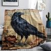 1PC Retro Floral Animal Print Flannel Blanket, High Quality All Seasons, Home Decor, Warmth and Comfort, Perfect for Christmas Gifts