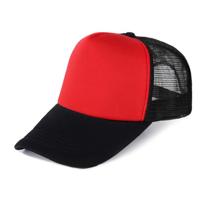 Casquette de baseball pour enfants avec protection solaire: Casquette en maille vierge avec broderie et impression du logo