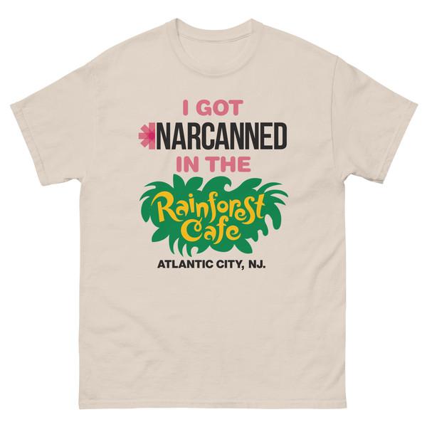 I Got Narcanned In The Cafe Atlantic City, NJ Sand T-shirt S-5XL Unisex T-Shirt XL