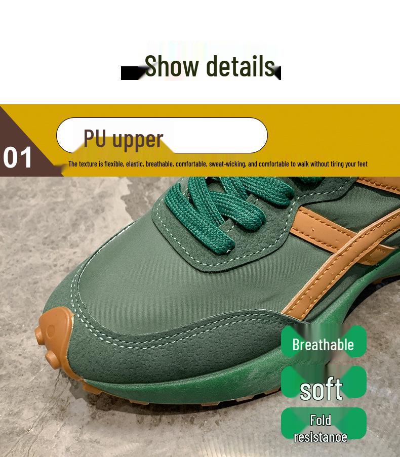 Trendy Women's Forrest Gump Sneakers: Fashionable, Versatile Flat Bottom Shoes for a Sleeker Look