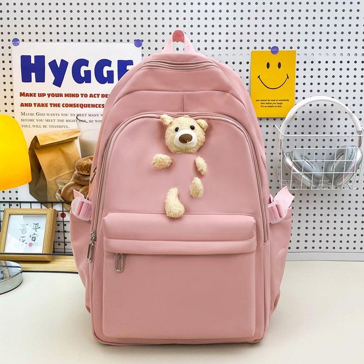 Schoolbag Korean version of female cute versatile schoolbag primary school students 3rd to 6th grade junior high school students college students