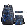 3 Piezas/Set Mochila Escolar Ortopédica Gran Capacidad Bolsas Escolares de Nailon para Adolescentes Niños Niñas