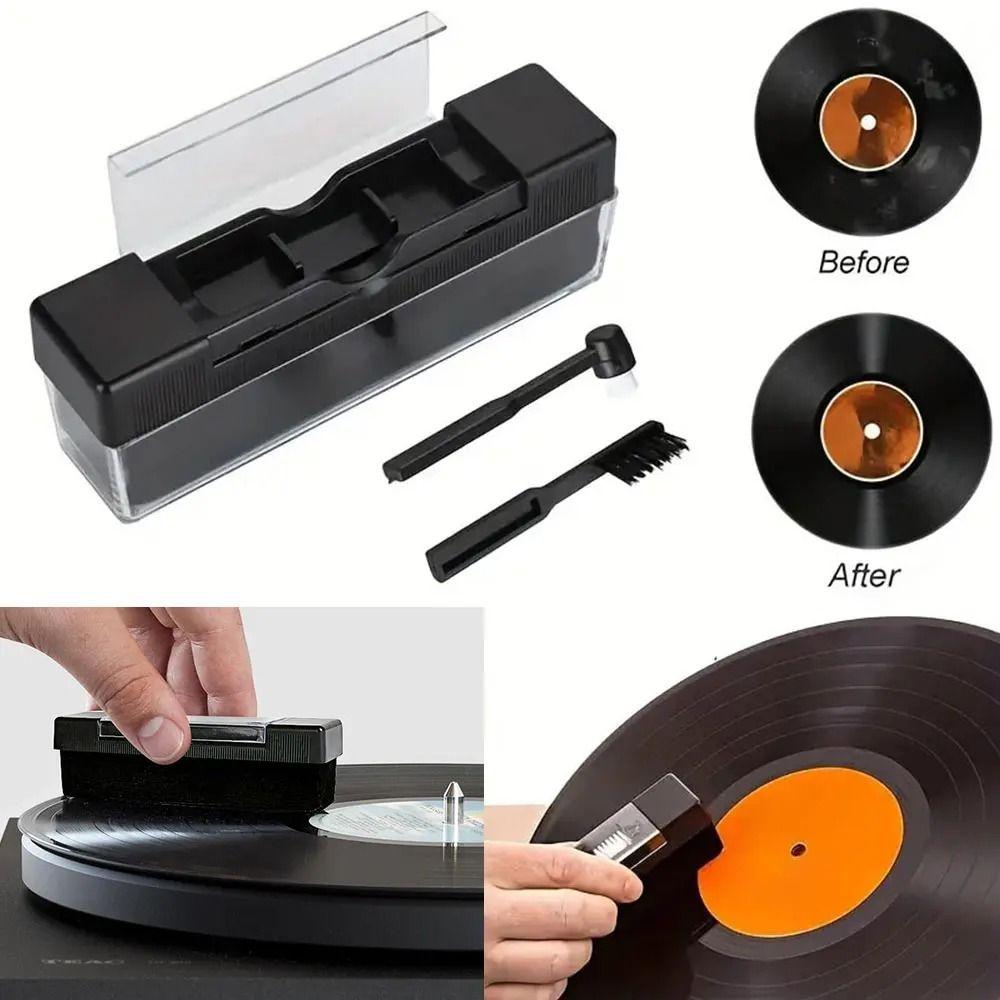 Portable Vinyl Record Cleaner Kit Nylon Brush Record Cleaning Brush Record Player Cleaning Kit Soft Bristles