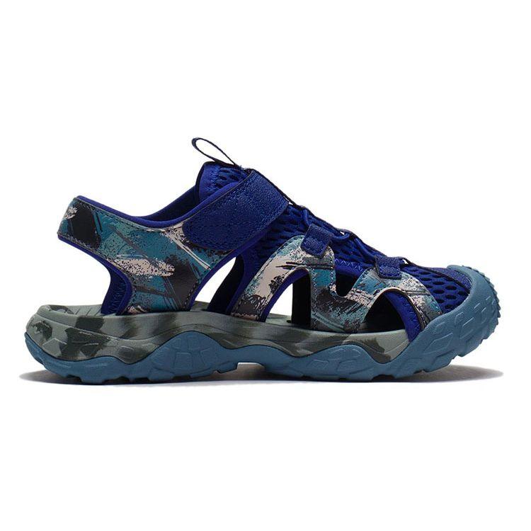 LiNing Youth  Trekking Sports Sandals Kids Sandals Purple Blue YKUS012-5