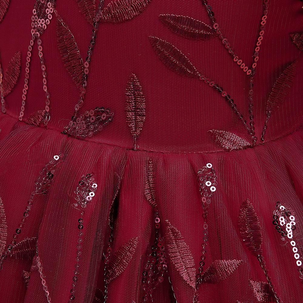 Little Girls Summer Dresses Flower Lace Wedding Party Gown Kids Birthday Princess Dress Children Casual Clothing for 3 6 8 Yrs