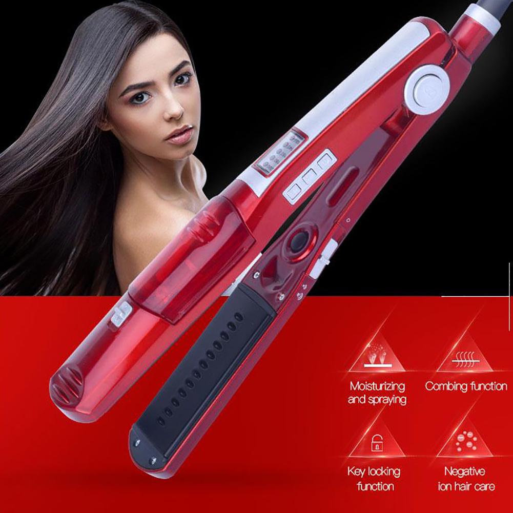 Ceramic Dual Heat Dry Hair Rychlá pára Použití Bangs Curler žehlička