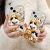 Cute Pet Cat Is Suitable for iPhone17ProMax Airbag Mobile Phone Case 16pro Apple 12/14 Couple Soft Case 15
