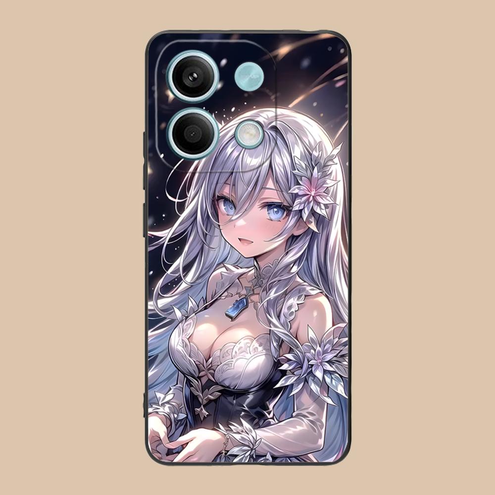 Date a Live Mio Takamiya Matte TPU Mobile Phone Case for POCO M7 M6 M5 M4 M3 X7 X6 X5 X4 X3 Pro GT 5G Colorful Printing Cover