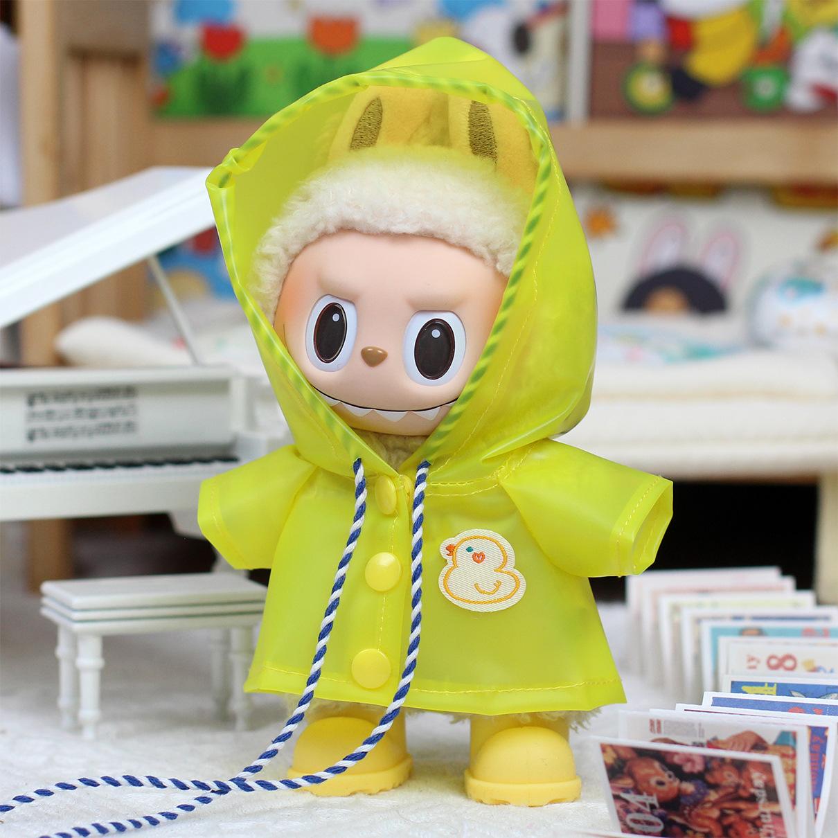 

New Fashion Labubu Universal Baby Clothes Doll Pendant Raincoat Labubu doll clothes