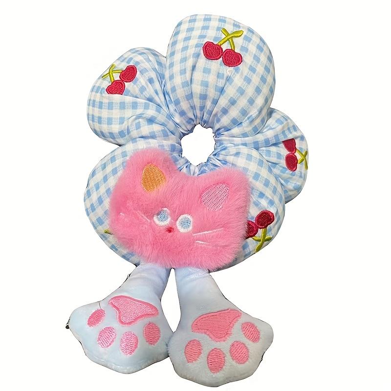 

New Cartoon Flower Butt Big Intestine Hair Tie for Women High-End Three-Dimensional Sweet Versatile Bun Hair Cord Hair Accessory