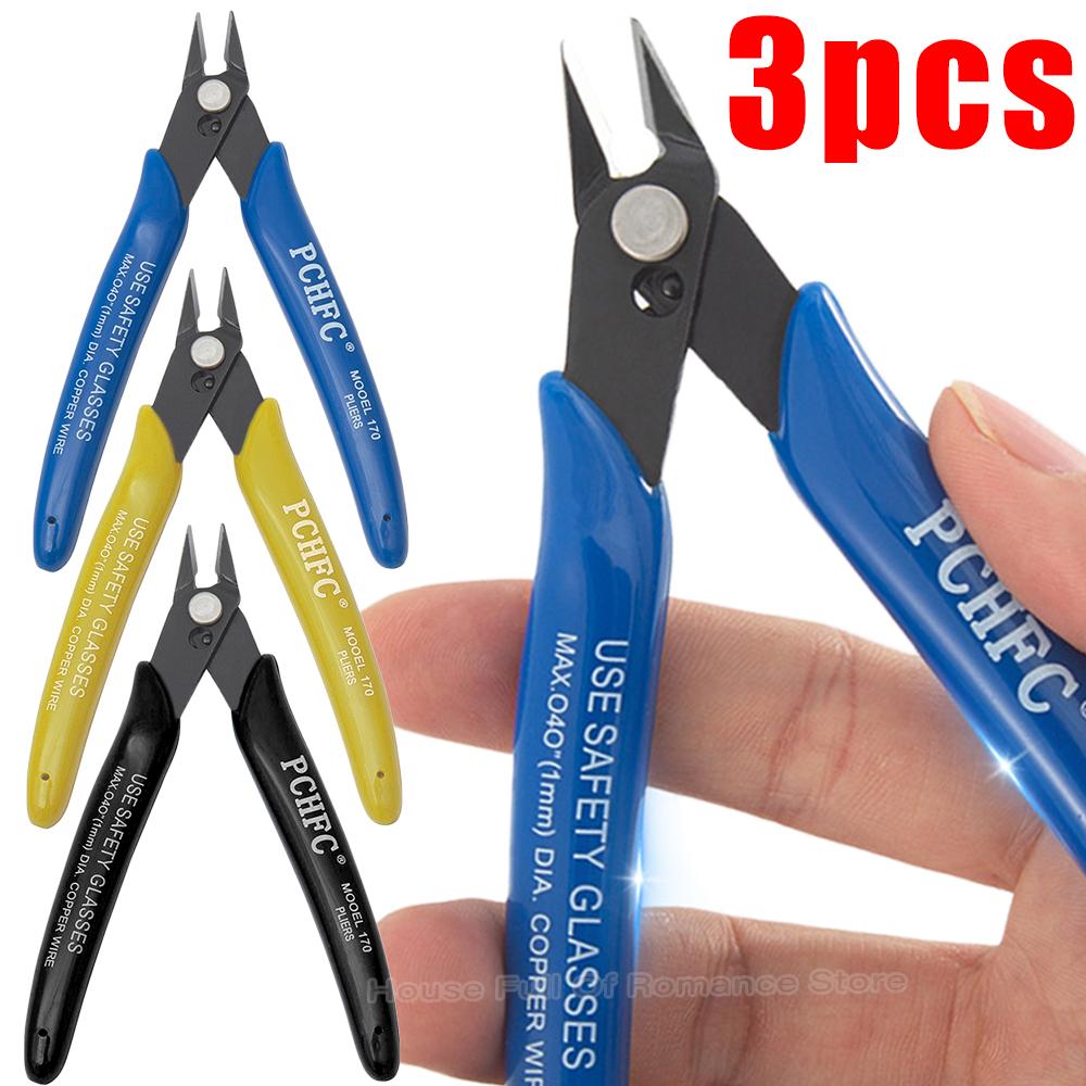 Pinza a Taglio Diagonale Affilata Tagliafili Elettrici Cavi Fascette Taglio Pinze Laterali Metalliche Pinze a Filo Forbici Comode Strumento Durevole