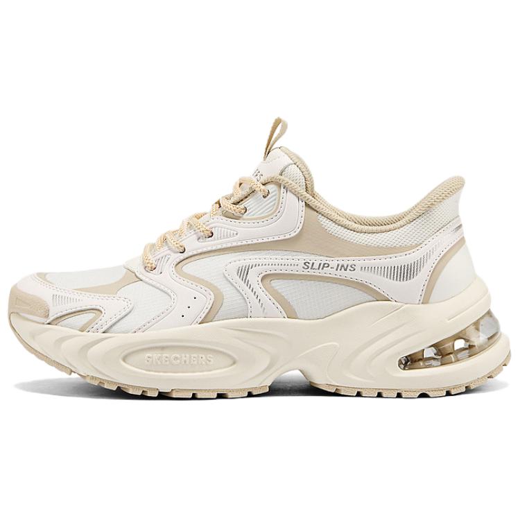 Skechers Street Fabric Synthetic Leather Casual Versatile Wear-Resistant Low-Top Dad Shoes Women sneaker 177599-WTNT 35