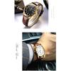 Men's Business Watch Arabic Numerals Leather Band Waterproof Calendar Display Luminous