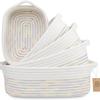 Cotton Rope Storage Basket With Multicolor Weave For Toy Organizers And Home Supplies