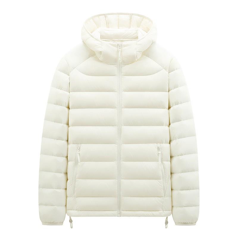 Unisex 90% White Duck Down Winter Hooded Jacket Outdoor Water Resistant Warm Coat