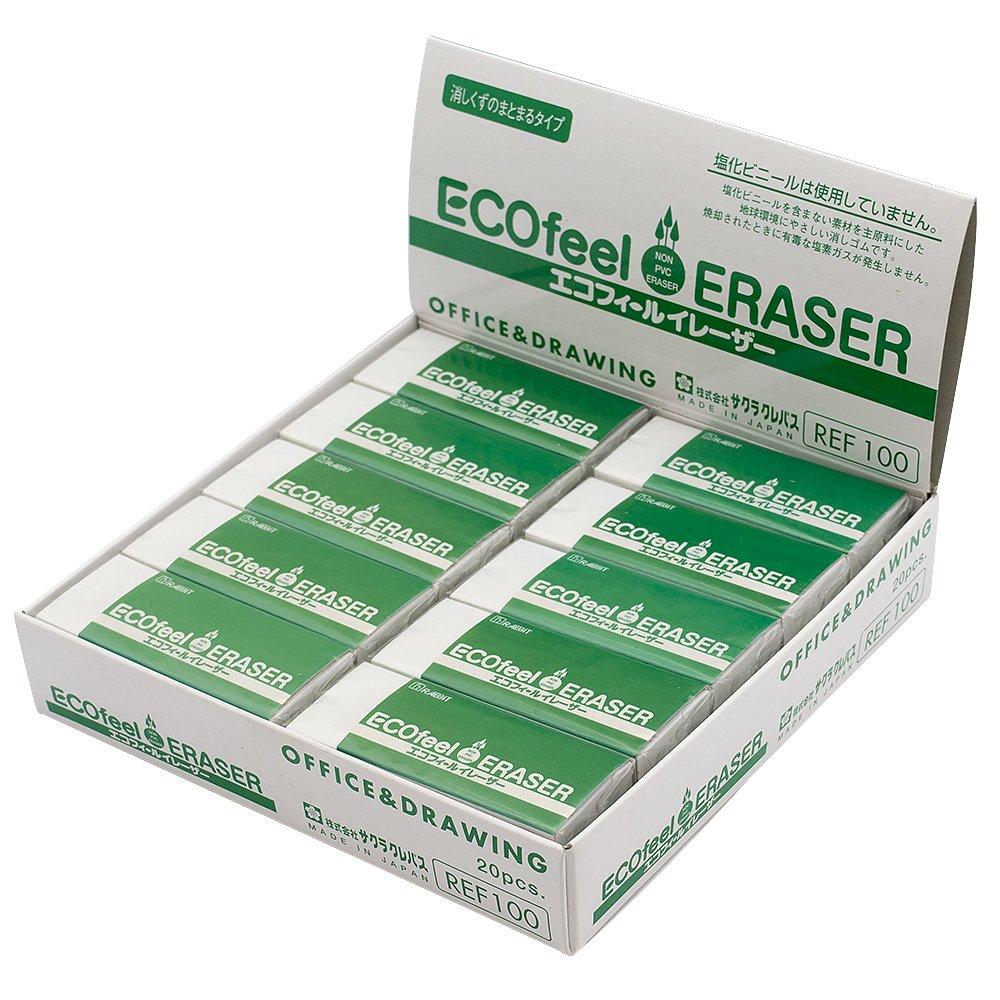

Sakura Crepas Eraser Eco Feel Eraser 100 20 pieces REF100(20)