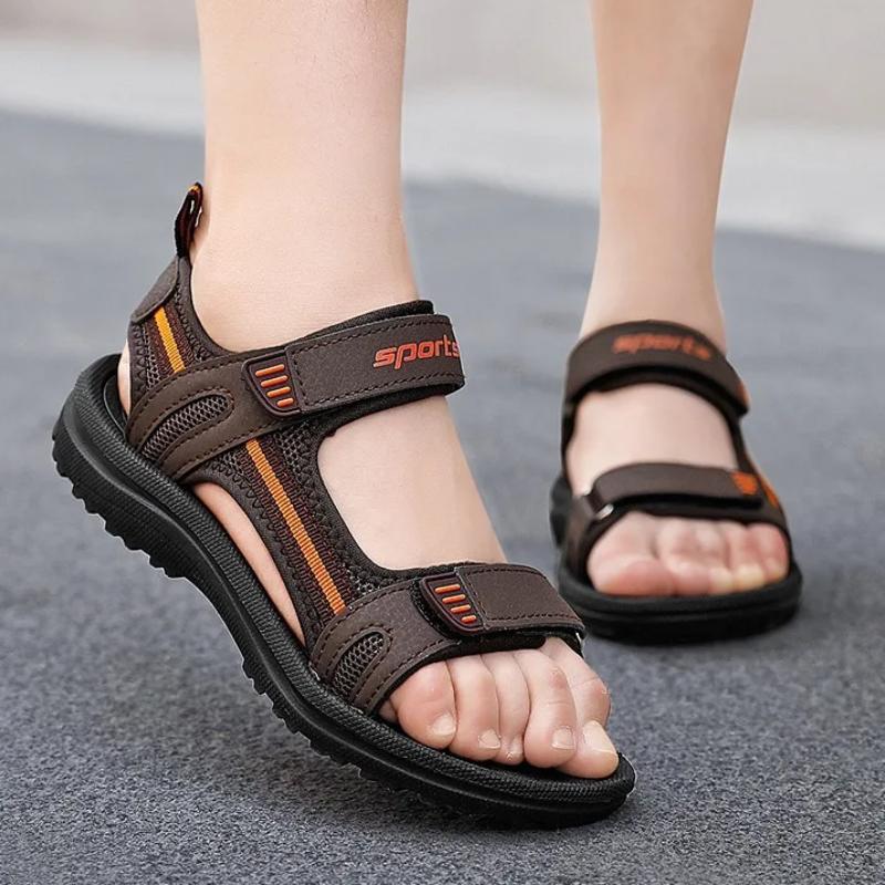 Boys Sandals Summer Children Open Toe Beach Sandals Lightweight Breathable Anti-slip Outdoor Kids Fashion Casual Walking Shoes