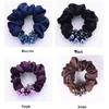 Korean Style Hair Tie for Women - Elegant Ponytail & Bun Accessory with Floral Ornament