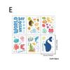 6Pcs/Set Bathtub Decoration Anti-Slip Bathtub Stickers Cartoon Coral Crab Small Fish Pattern Stickers Bathroom Pvc Frosted Batht