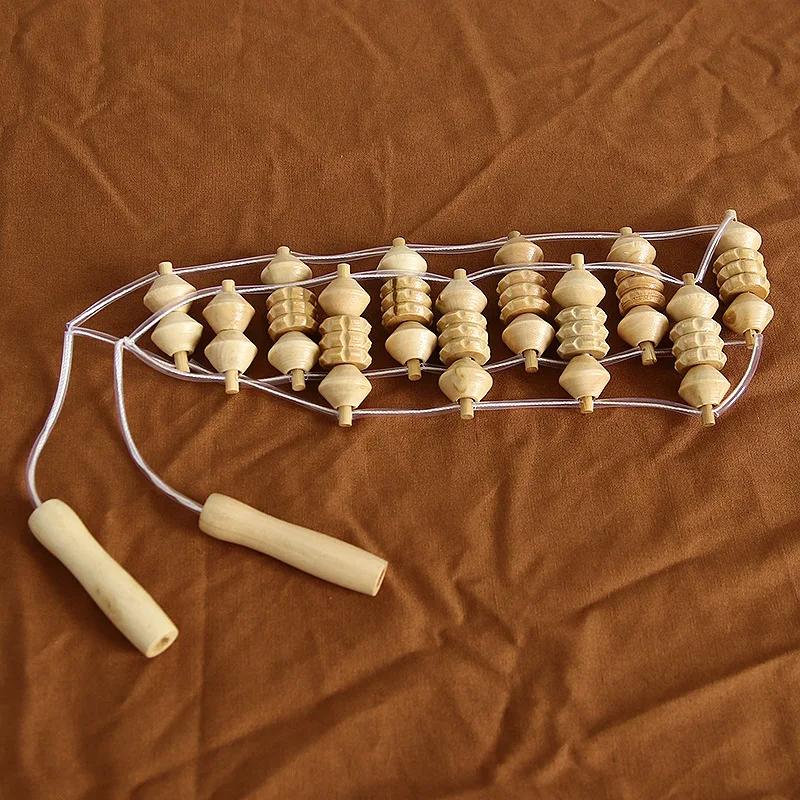 Wooden Massage Tools Lymphatic Massage Maderotherapy Anti-Cellulite Deep Tissue Body Massager Roller Wheel Back Arm Massage Tool