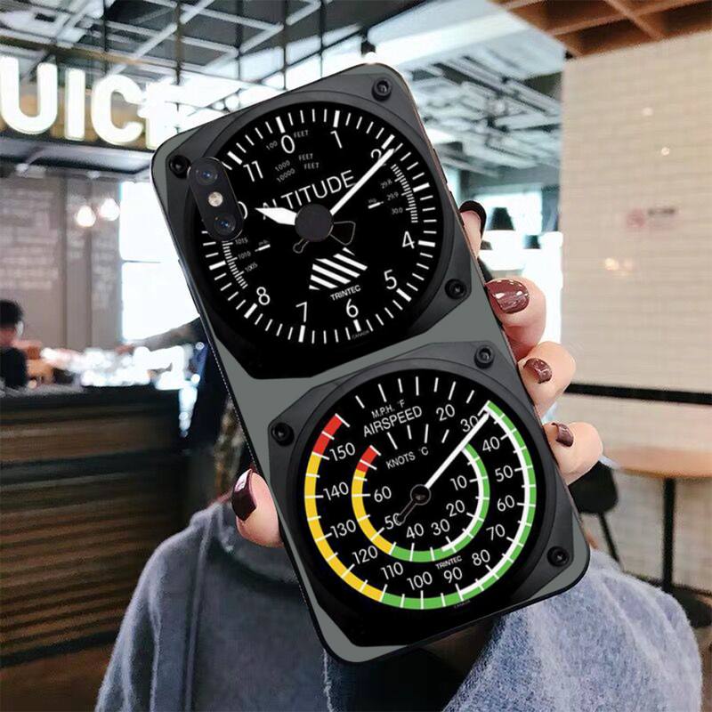 Aviation Aeroplane Helicopter Cockpit Instrument Phone Case for Xiaomi Mi 5 6 8 9 10 Lite Pro SE Mix 2s 3 F1 Max2 3