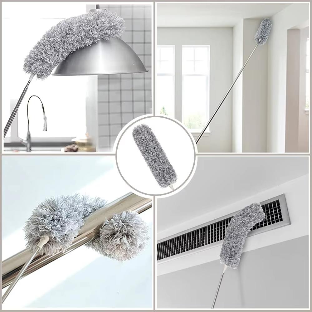 2.8-Meter Retractable long-Handled Fiber Duster For Household Cleaning And Dust Removal Electrostatic Dust Removal Set