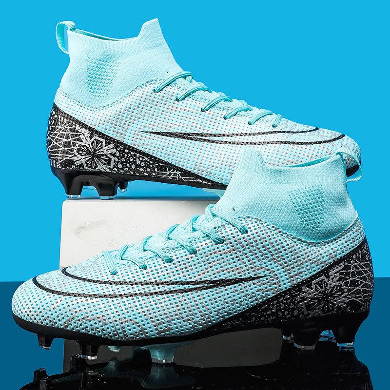 New Low-top Men's and Women's AG Long Nails Competition Football Shoes TF Broken Nails Children's Outdoor Sports Grass Football Shoes