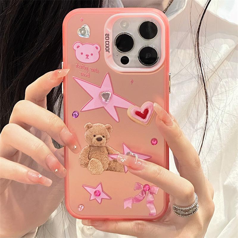 Zhitai iPhone 15/14 Pro Max Frosted Laser Case with Bracelet, Compatible with 12/13/16 Series