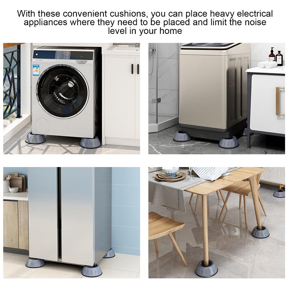 4pcs Anti Skid Furniture Pads Universal Washer Foot Cushion Accessories Anti Vibration Pads  Dryer