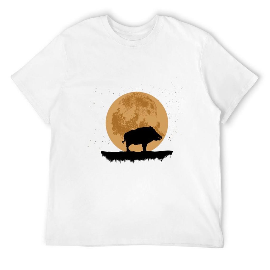 Wild Boar Hunting Boar Wild Boar Bristle Cattle T-Shirt Graphics Plain Cute Clothes Oversized Graphic Tee Mens T Shirt