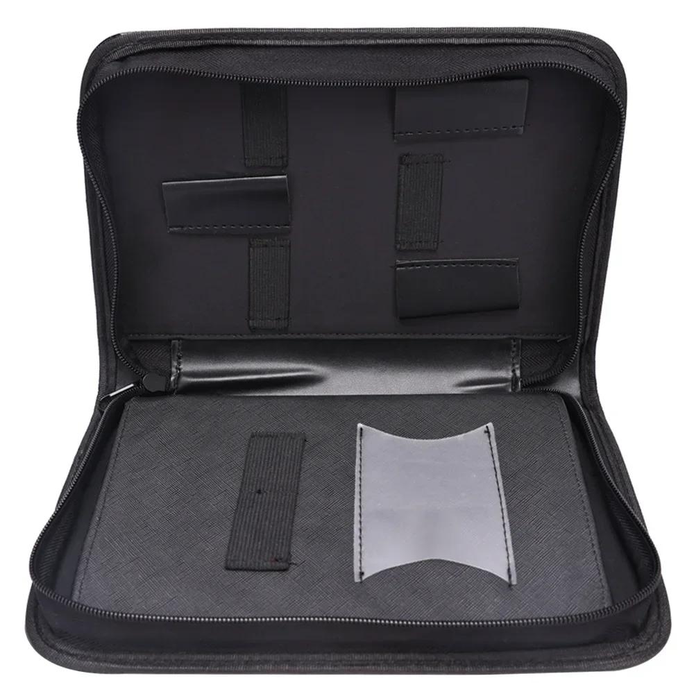 Professinal Scissors Bag Barber Hair Salon Scissor Case PU Leather Haircut Storage Hairdresser Styling Tools Accessories