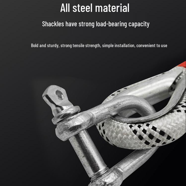 Heavy-Duty 10-Ton Tow Strap with Anti-Wear Hook for Off-Road and Small Vehicles