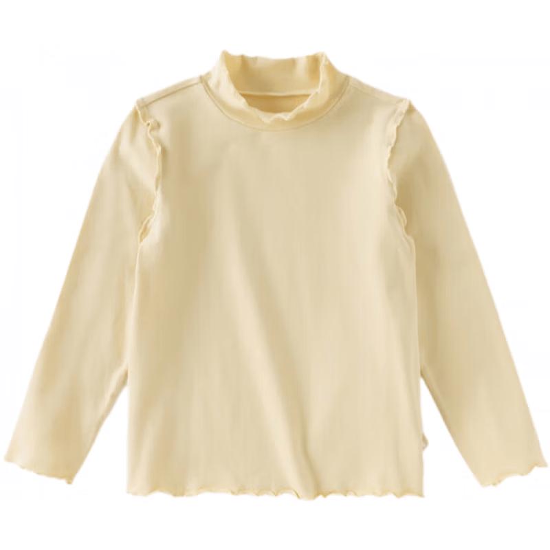 DAVE & BELLA Girls' Half-Turtleneck Long Sleeve T-Shirt