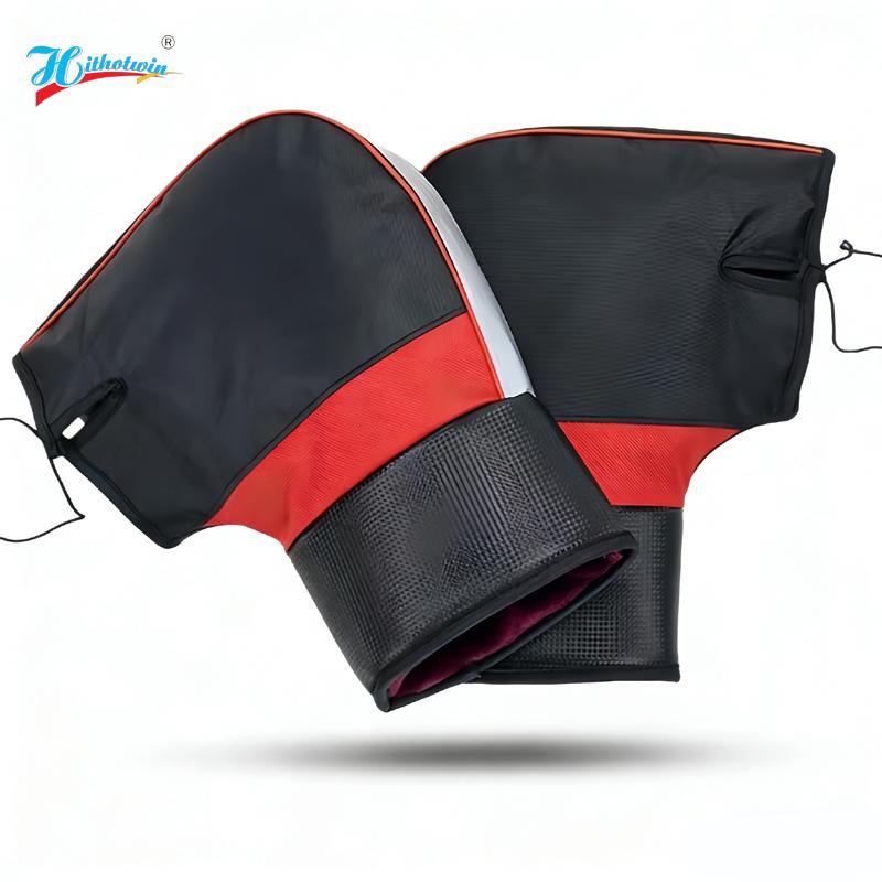 Motorcycle Handlebar Muffs Winter Windproof Heated Gloves Battery Hand Warmers Windshield Reflective Safety Gear