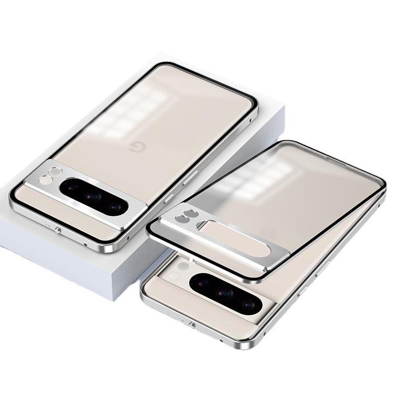 Google Pixel 9 Pro Pop-Up Aluminum Alloy Magnetic Matte Phone Case