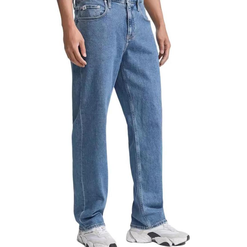 Calvin Klein SS23 90 Jeans Men's Blue Moderate Straight Fit Pants J323131-1A4