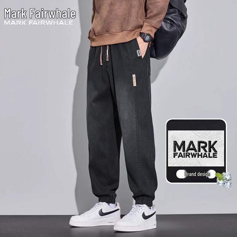 Mark Fairwhale Men s Summer Breathable Jogger Pants L чёрный