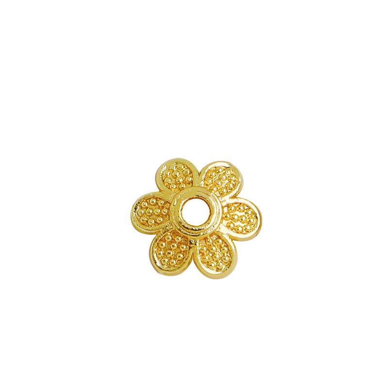 14K Gold Filled Flower Petal Separator Cap for DIY Beading Accessories