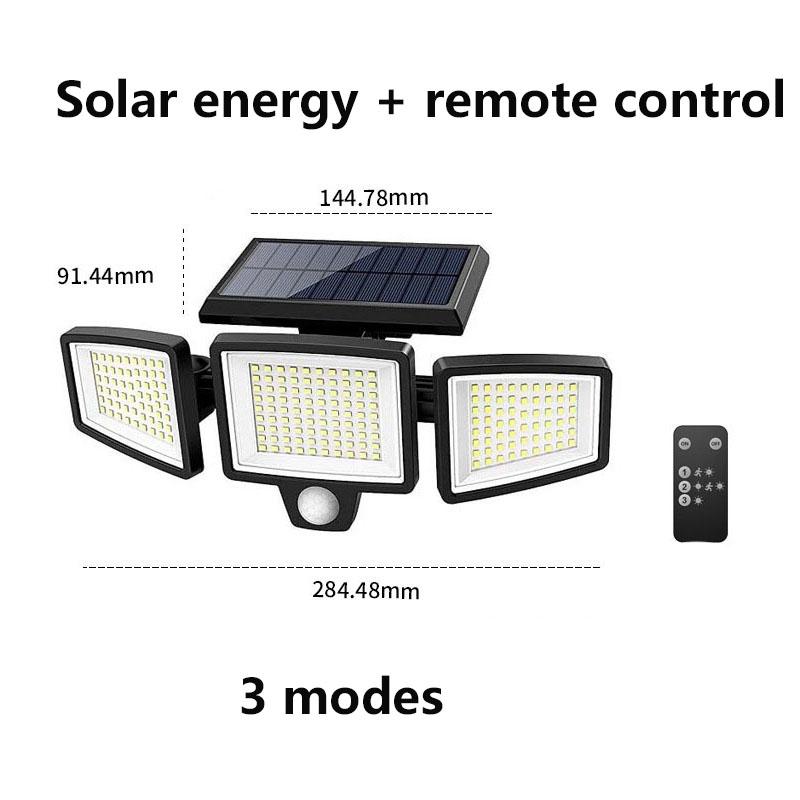 

Умный датчик наружного освещения, солнечные садовые фонари, 210 светодиодных бусин, настенные светильники для сада, подходят для садов и карнизов, режим дистанционного управления 1PC