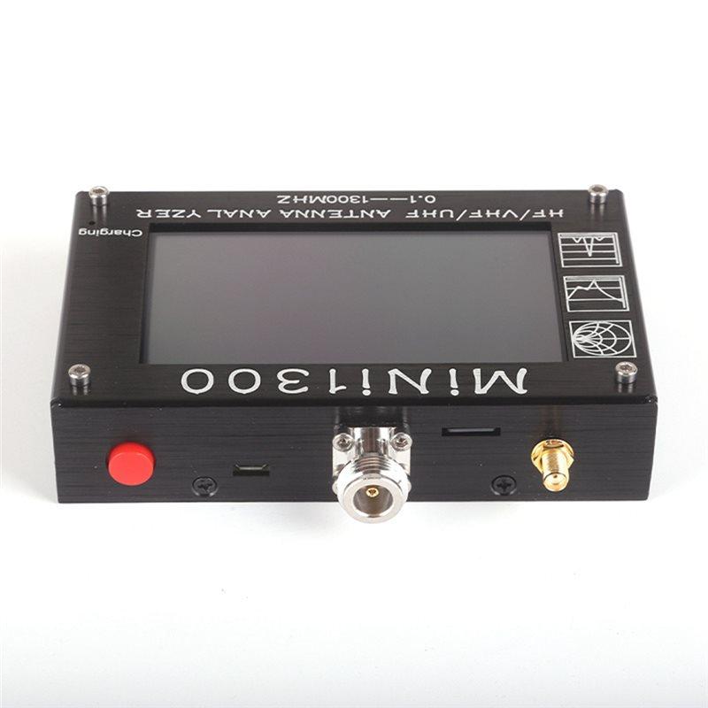 A25F-Mini1300 4.3 Inch /VHF/UHF Band 0.1 To 1300Mhz Vector Network Analyzer Miniature Antenna Spectrum Analyzer Signal Generat