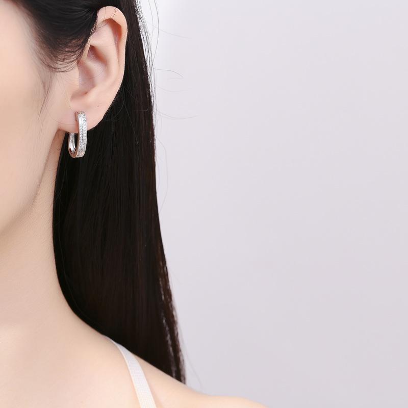 925 Sterling Silver Earrings High Quality Luxury for Women Exquisite Student Girlfriend Jewelry Accessories Wedding Fashion Gift