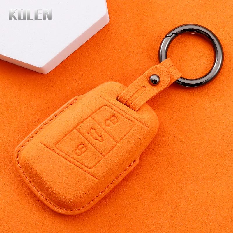 Leder Autoschlüsselanhänger Hülle Schale Fob Für Vw Volkseagen Passat B8 Magotan Für Skoda Superb A7 Kodiaq Seat Schlüssel Zubehör