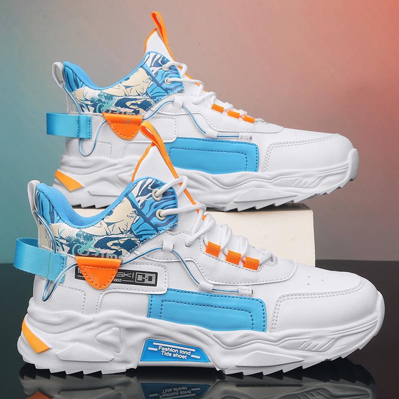 Putian high-top autumn student running basketball actual sports leisure height increase Xiaobai dad tide shoes