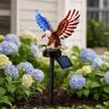 America 250th Anniversary Solar Eagle Garden Light, Patriotic Memorial Day Decor, Solar Powered Eagle Stake Light for 4th of July Yard, Outdoor